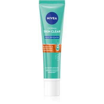 NIVEA Derma Skin Clear exfoliant fin, de noapte - imagine 2